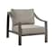 Armen Living Mongo 4 Piece Outdoor Patio Furniture Set in Dark Brown Aluminum with Cushions 840254332416 - alternate 8